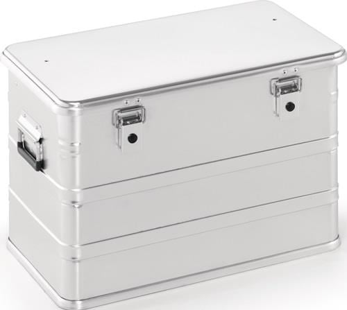 Aluminiumbox mit Klapphebelverschlüssen mit Bohrungen L 582 x B 385 x H 397 mm 76 l - C76