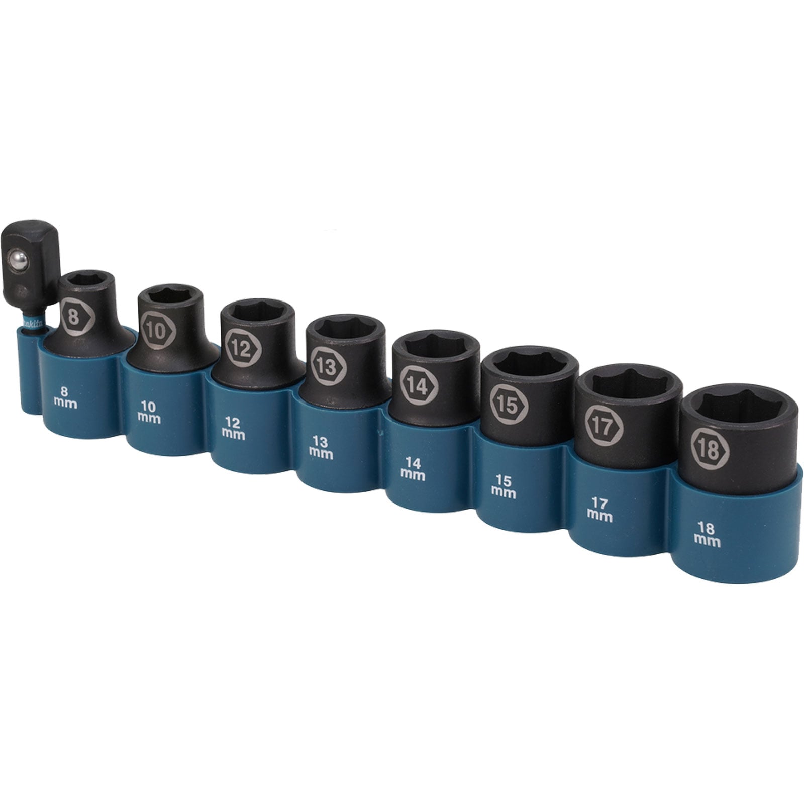 Makita E-16645 Steckschlüssel-Set 9tlg. 1/2" Impact Black