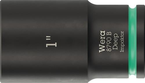 Steckschlüsseleinsatz 8790 B Impaktor Deep 3/8 Zoll 1 Zoll L.63mm WERA