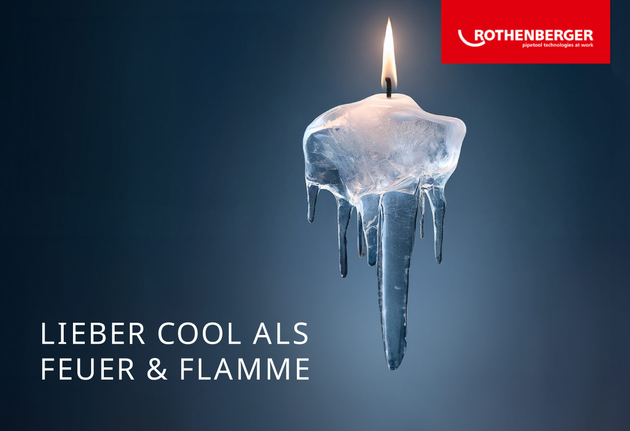 Gefrorener Schraubendreher – Kampagnenmotiv ‚Lieber cool als Feuer & Flamme