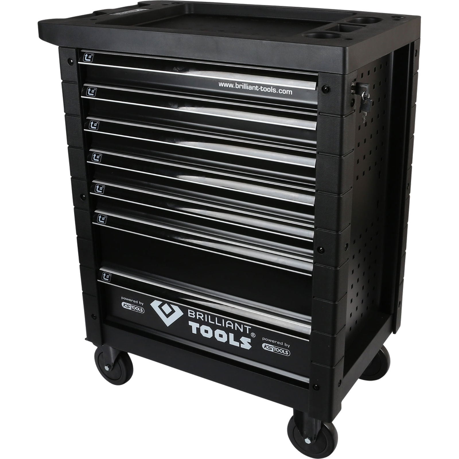 BRILLIANT TOOLS Werkstattwagen mit 7 Schubladen leer - BT152900