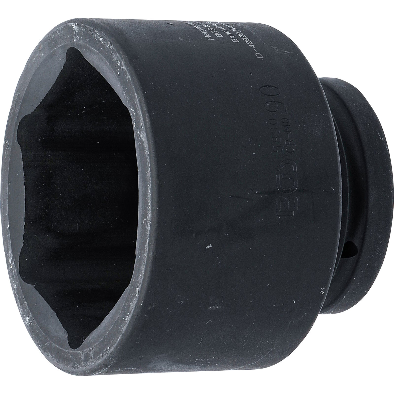 BGS Kraft-Steckschlüssel-Einsatz Sechskant Antrieb Innenvierkant 25 mm (1") SW 90 mm - 5890