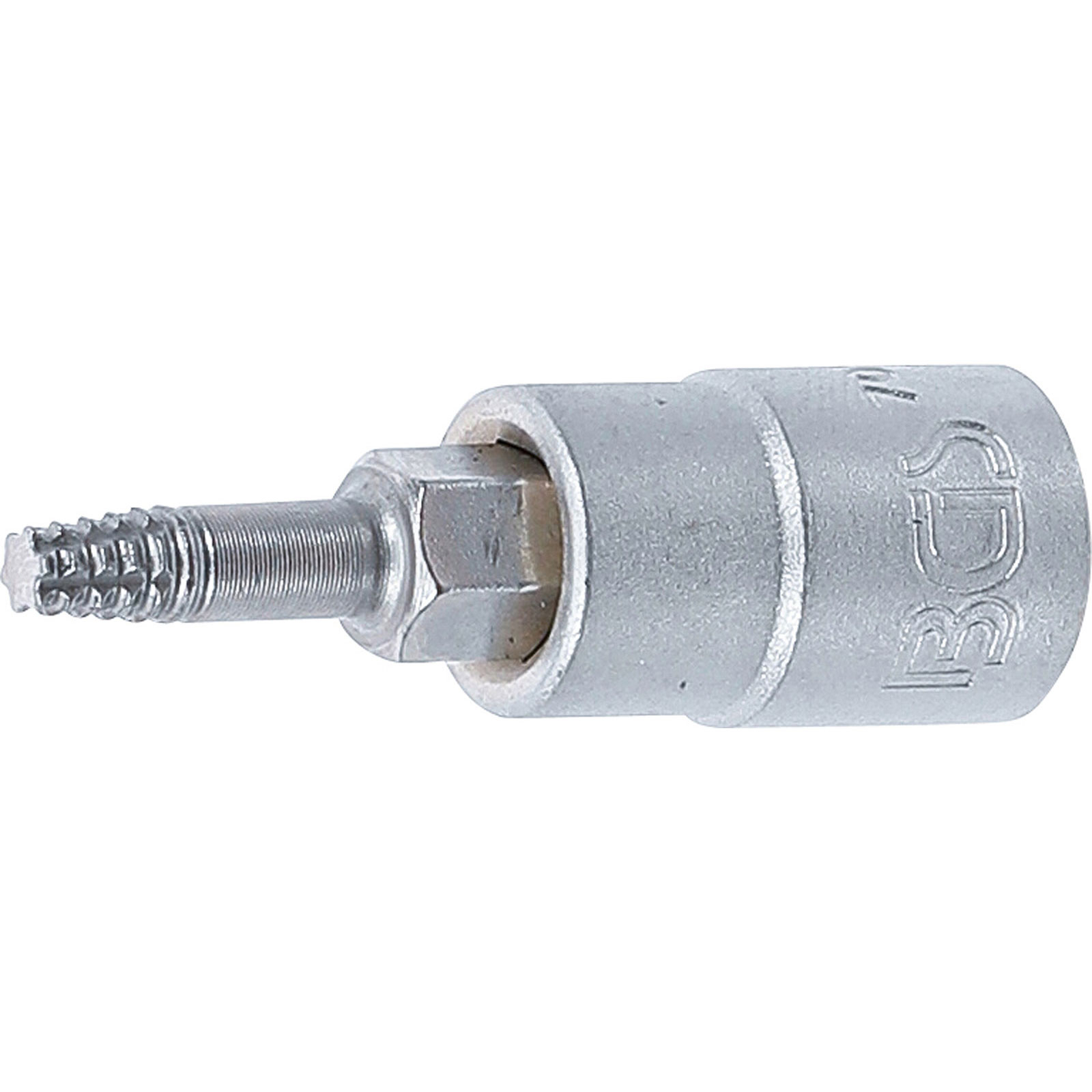 BGS Schraubenausdreher-Bit-Einsatz Antrieb Innenvierkant 6,3 mm (1/4") für defektes T-Profil (für Torx) T15 - 7098-T15