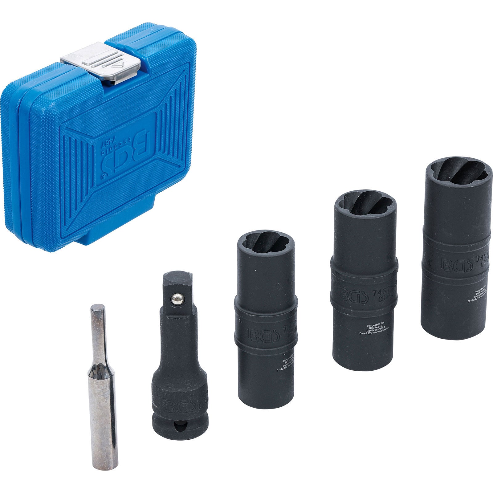 BGS Kraft-Spezial-Steckschlüssel-Wendeeinssatz-Satz Sechskant & Schraubendreher 17 - 19 - 21mm 12.5 mm (1/2") 3tlg. - 7467