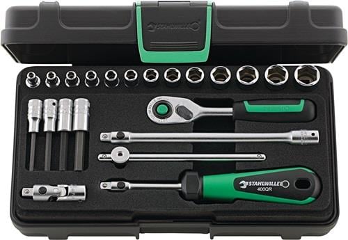 Stahlwille Steckschlüsselsatz 40/44/17/5QR 22tlg. 1/4″ SW 3,5-13 mm Anzahl Zähne 80 6-kant - 96011181
