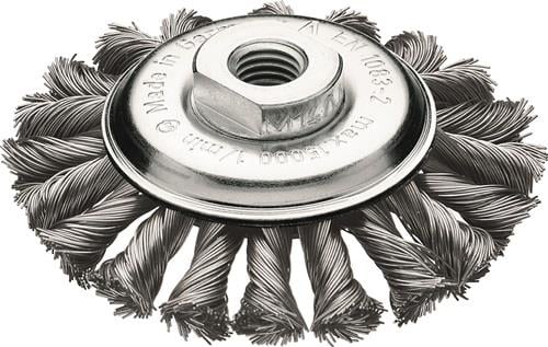 Lessmann Kegelbürste Ø 115 mm M14 Drahtstärke 0,5 mm - 472.257.WZ