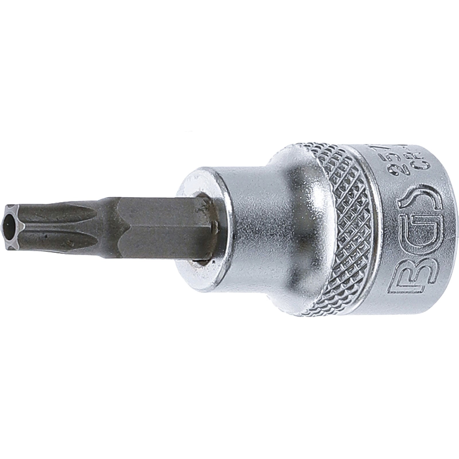BGS Bit-Einsatz Antrieb Innenvierkant 10 mm (3/8") T-Profil (für Torx) mit Bohrung T30 - 2574