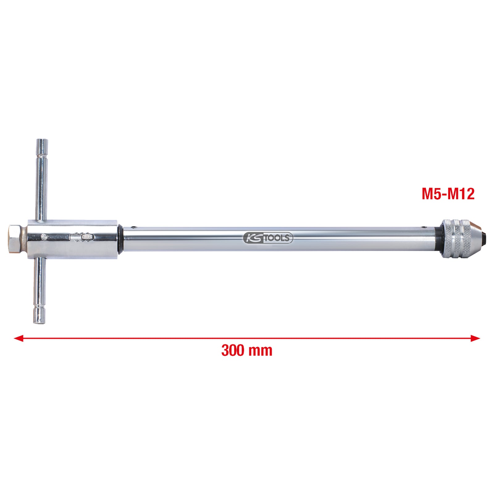 KS TOOLS Werkzeughalter mit Umschalt-Ratschenkopf 320 mm - 331.0675