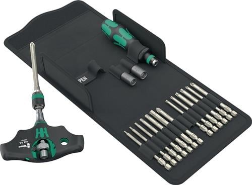 Schraubendrehersatz Kraftform Kompakt 400 RA SHK Set 1 19-tlg.m.Wechselkl.WERA