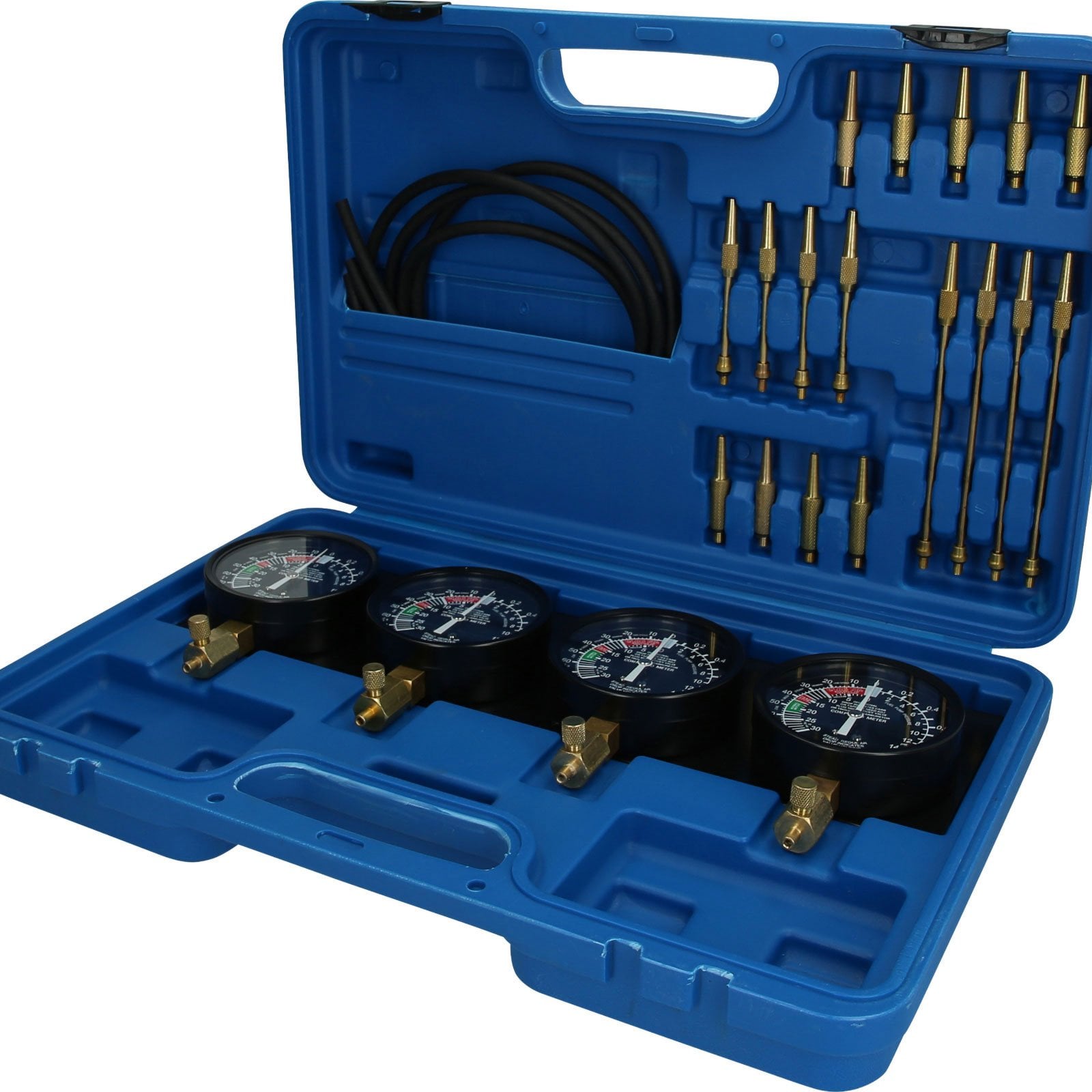 BRILLIANT TOOLS Synchron-Vergaser-Testgerät mit 4 Synchronuhren 26tlg. - BT581200