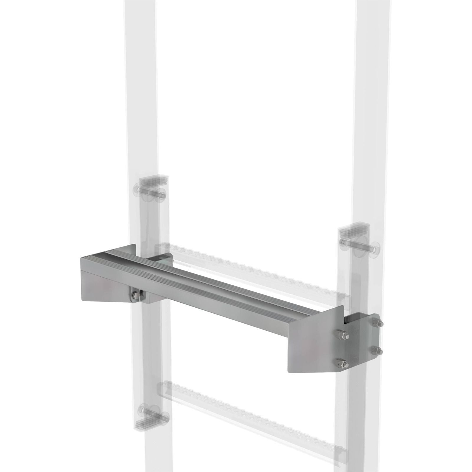 Günzburger Steigtechnik Ausstiegstritt Stahl-verzinkt 520 mm Spaltbreite 150 mm - 063967