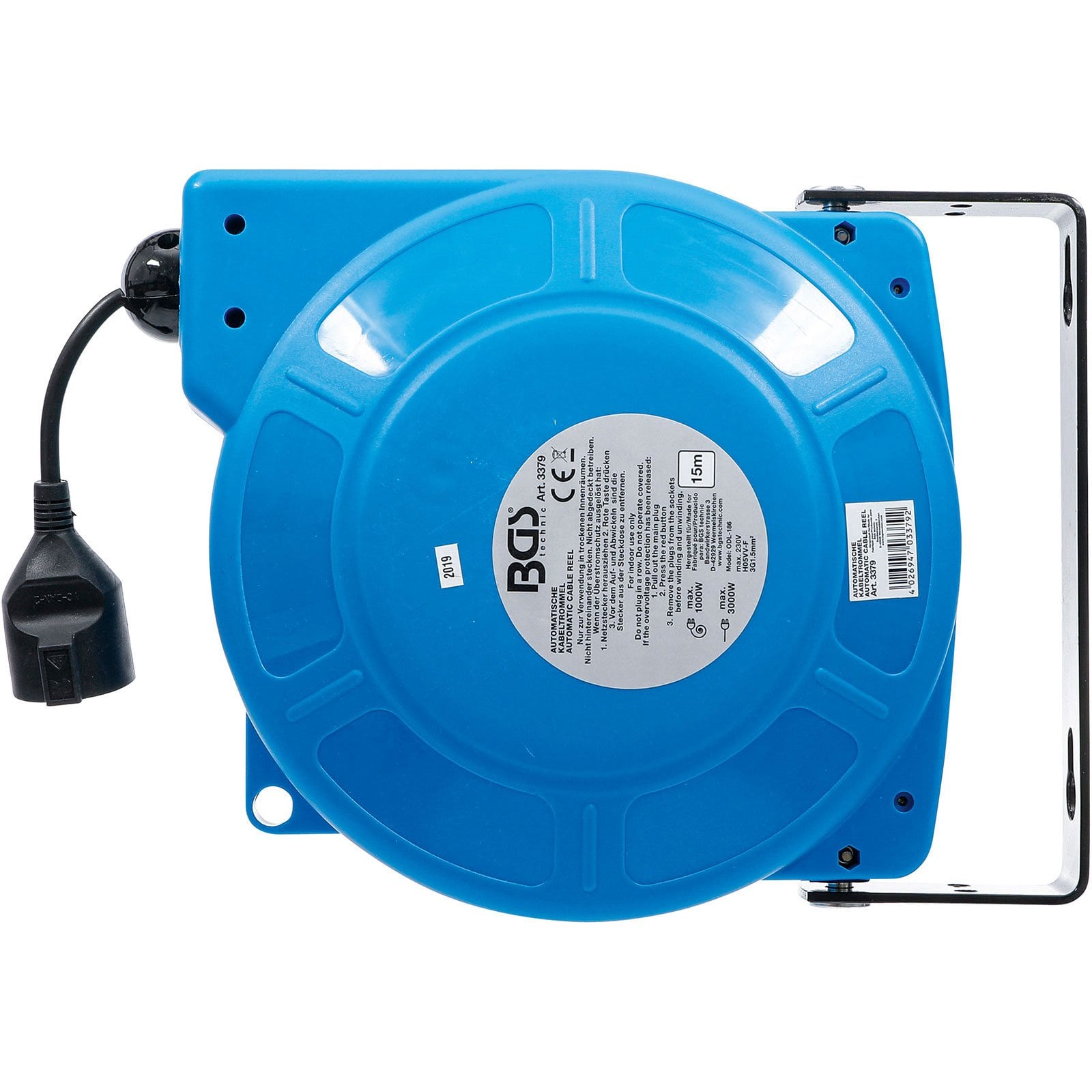 BGS Automatische Kabeltrommel 15 m - 3379