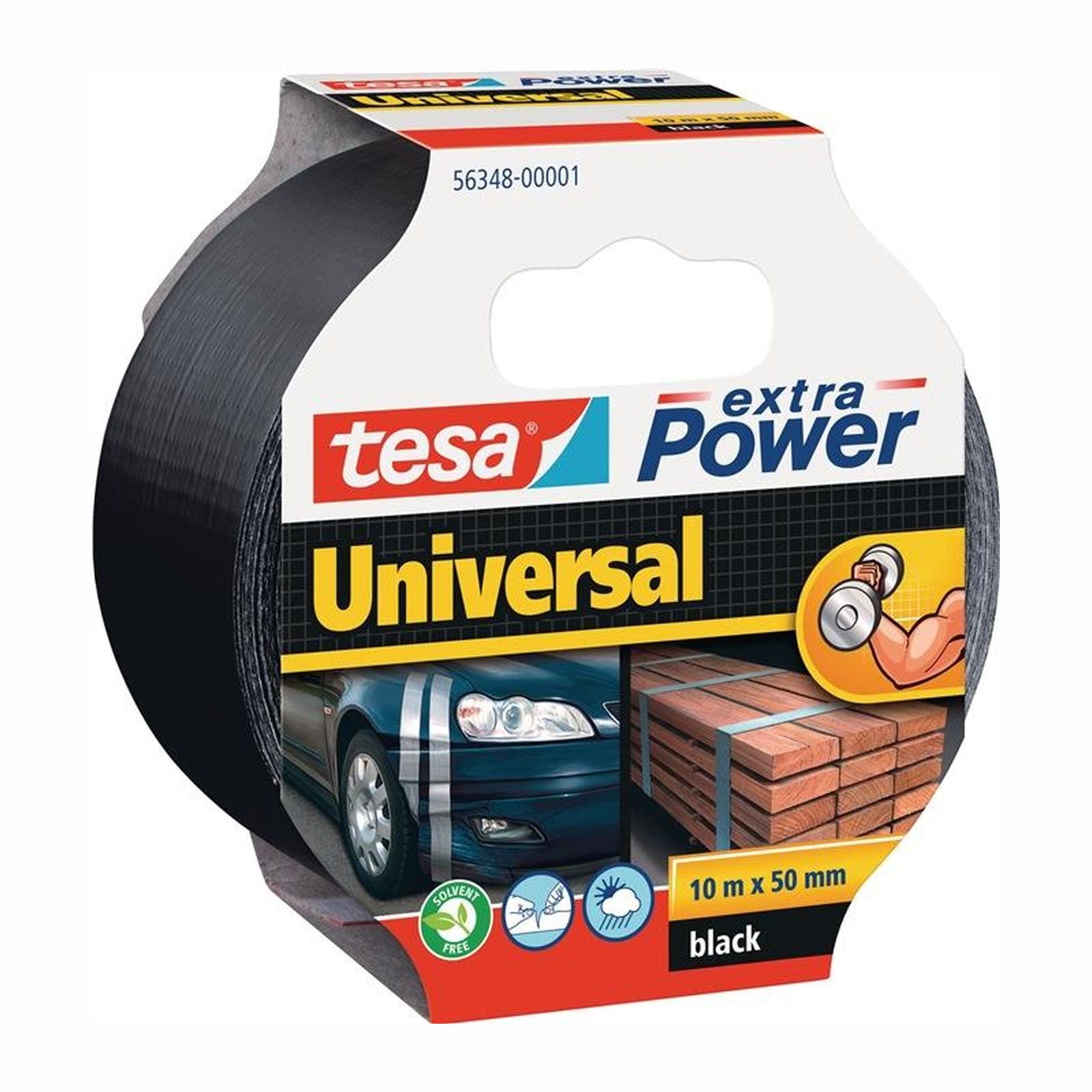 Tesa Gewebeband extra Power 56348 schwarz - 56348-00001-05