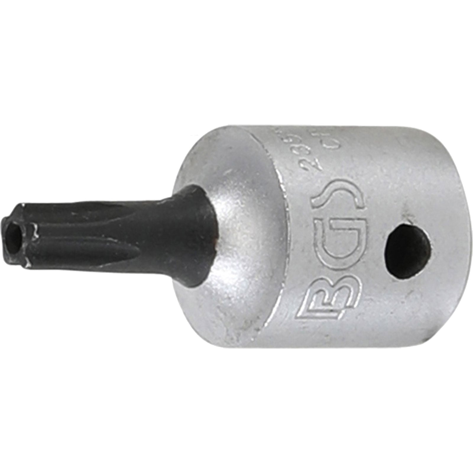 BGS Bit-Einsatz Antrieb Innenvierkant 6,3 mm (1/4") TS-Profil (für Torx Plus) mit Bohrung TS20 - 2355-TS20