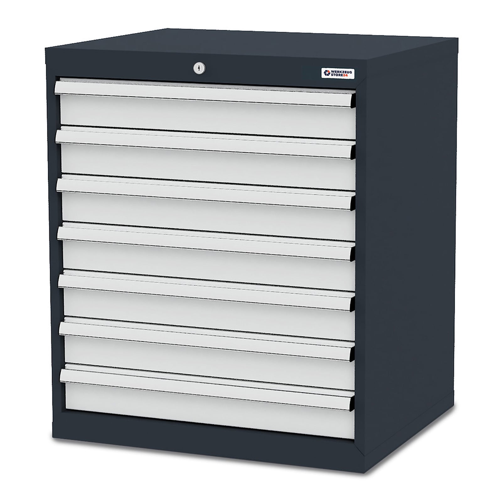 WS24 Schubladenschrank Schubladen: 7 x 100 B x T x H 700 x 575 x 820 mm - WS24-100261