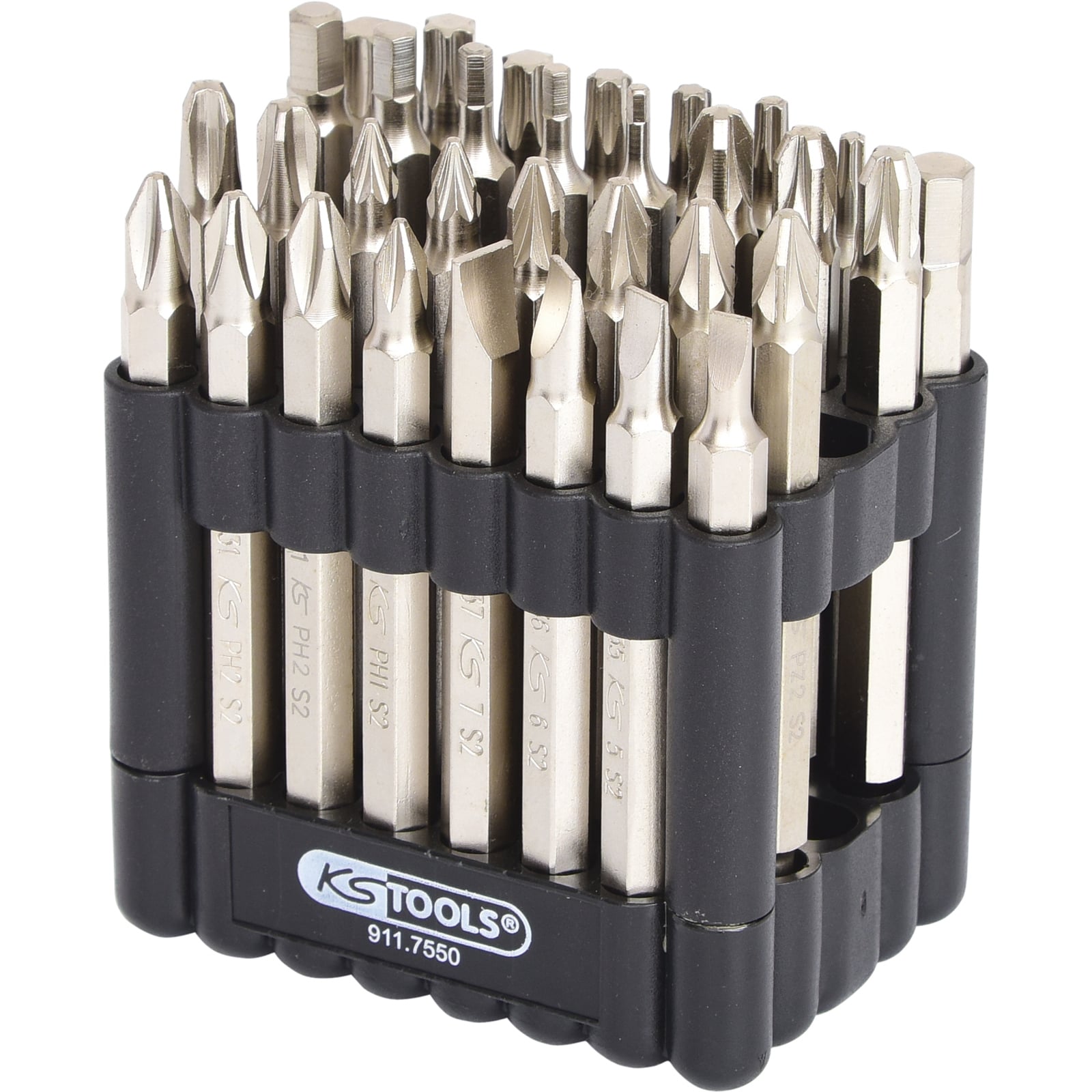 KS TOOLS 1/4" Bit-Satz 75mm 32tlg. - 911.7550