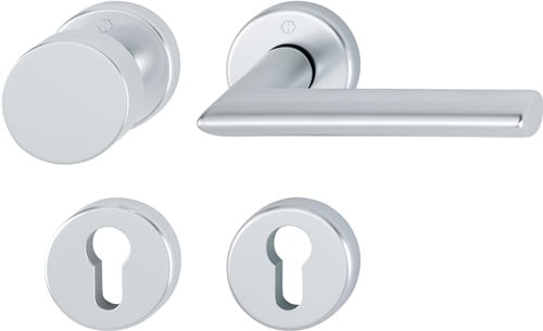 HOPPE Rosettengrt.Stock.58/42KV/42KVS/1140 Alu.F1 rd.PZ DIN L/R fl.D/K - 2784101