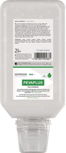 Handreinigung PEVAPLUS 2l silikonfrei,pH-neutral Softflasche PAUL VOORMANN