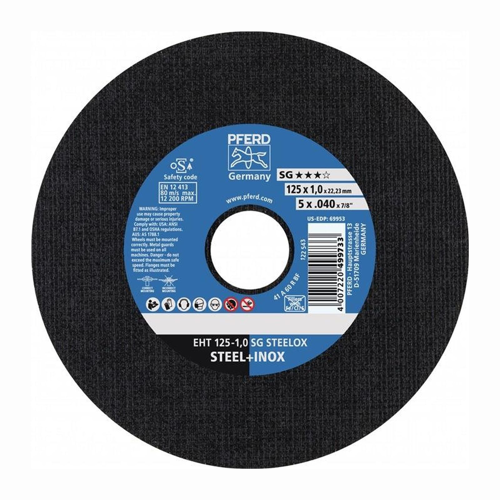 PFERD Trennscheibe SG STEELOX Ø 230 x 2,5 mm gerade - 61328422