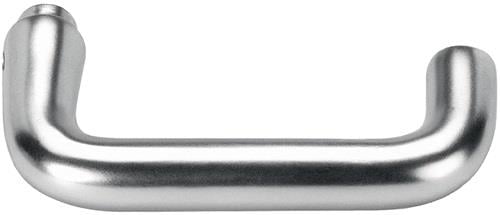 AMF Türdrücker-Lochteil 475L LM. F1/naturf. Schlosskästen ger. VK 8mm - 15503