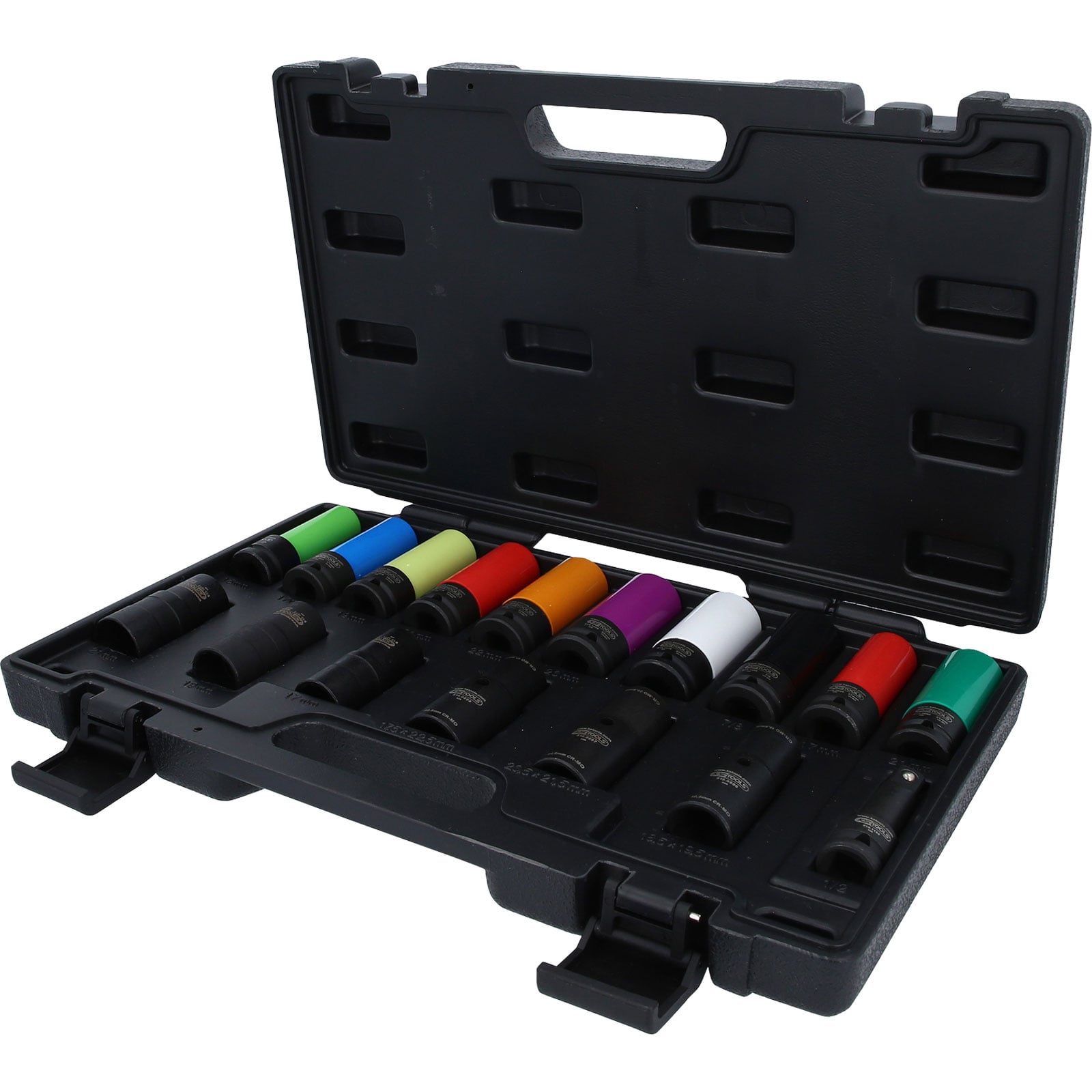 KS TOOLS 1/2" MASTER Spezial-Kraft-Stecknuss-Satz für Radverschraubungen, 17-tlg - 515.0885