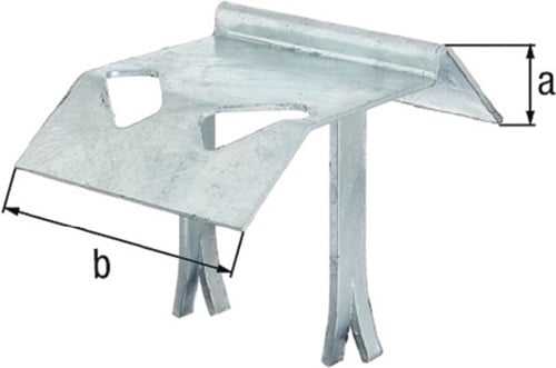 GAH Alberts Auflaufstütze Typ 321 STA TZN angeschw.Mauerkrallen 125mm - 210939