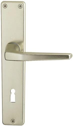 HOPPE Türdrückerpaar Frankfurt 117L Alu.F2 o.Rosetten VK 8mm - 507603