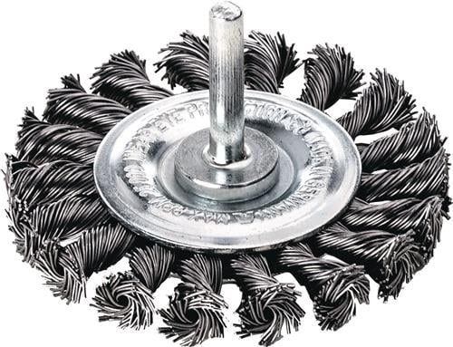 Rundbürste D.75mm Drahtstärke 0,5mm VA glatt 12mm 25000min-¹ 10 LESSMANN