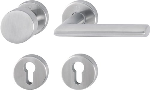 HOPPE Rosettengrt.Stock.E58/42KV/42KVS/1140Z VA F69 rd.PZ DIN L/R fl.D/K - 3042716