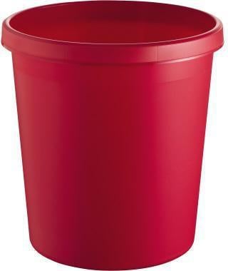 helit Papierkorb H6105825 18l rund Kunststoff rot