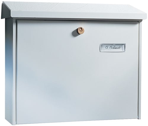 BURG-WÄCHTER Briefkasten Ams.867 W H.320mm B.377mm T.115mm weiß STA DIN C4 - 867W