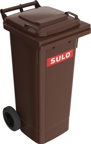 SULO Müllgroßbehälter 80l HDPE braun fahrbar,n.EN 840 - 1093360