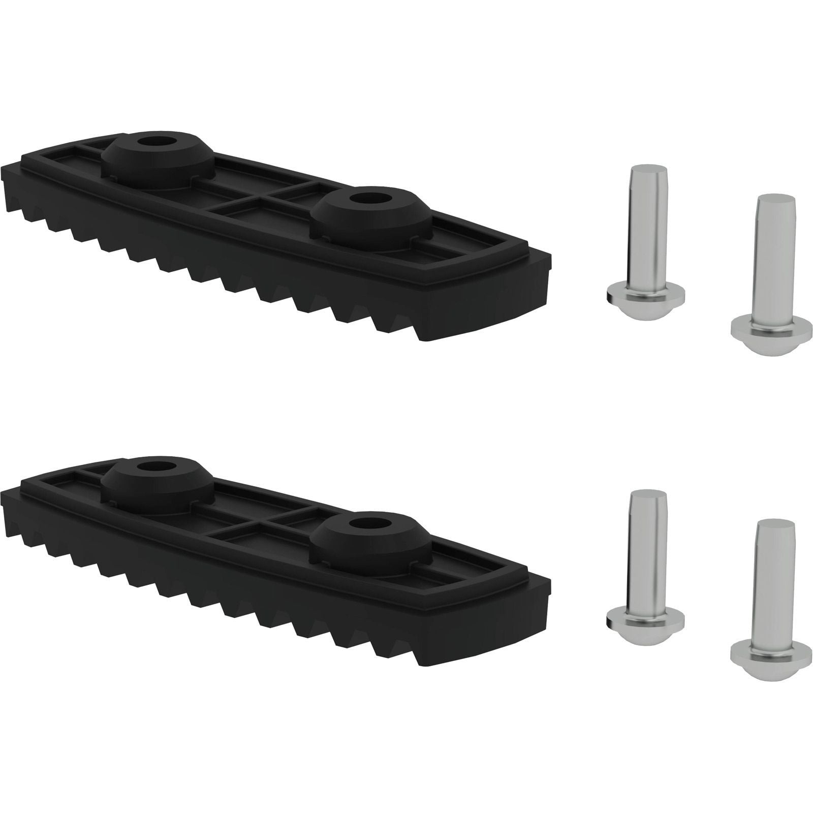 Günzburger Steigtechnik 2x nivello-Fußplatte elektrisch ableitfähig für Holmhöhe 85 / 98 mm - 019220