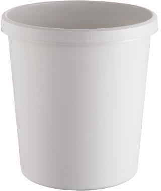 helit Papierkorb H6105882 18l rund Kunststoff lichtgrau