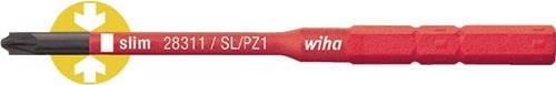 Wiha Wechselklinge SlimBit electric Plus / Minus Schlitz / PZD 1 x 75 mm VDE isoliert - 34589