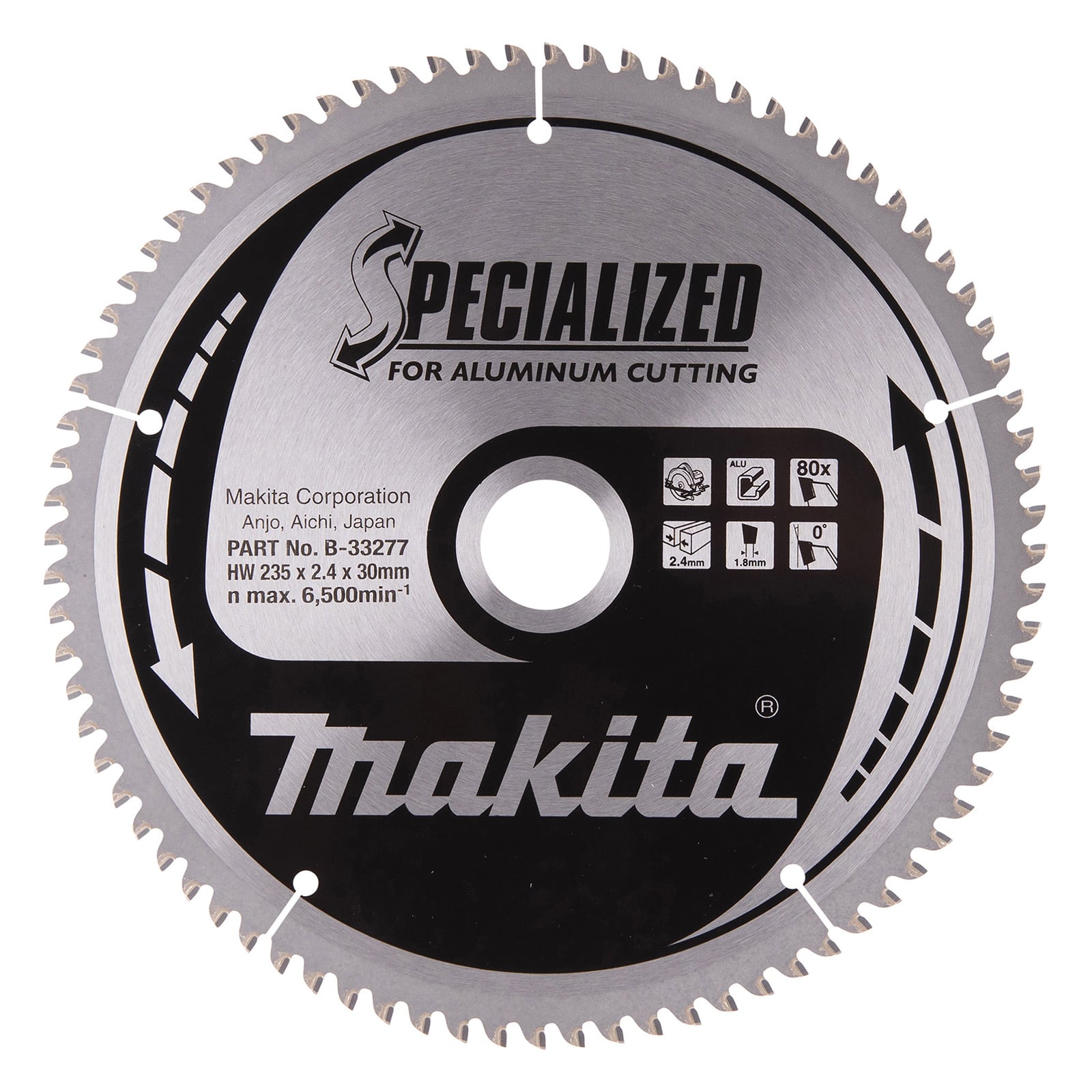 Makita SPECIALIZED Sägeblatt 235x30x80Z - B-33277