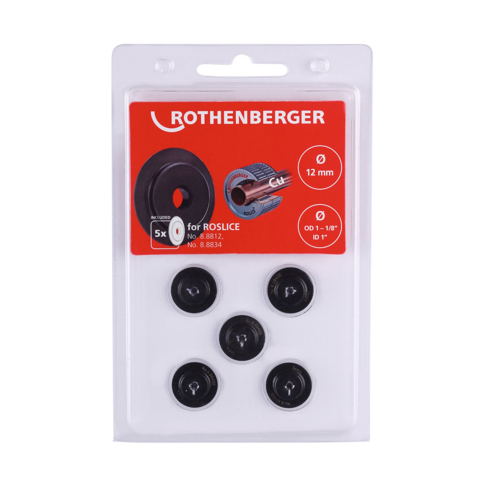 ROTHENBERGER Schneidrad für ROSLICE 12mm, 1.1/8", 5 Stück - 088840D