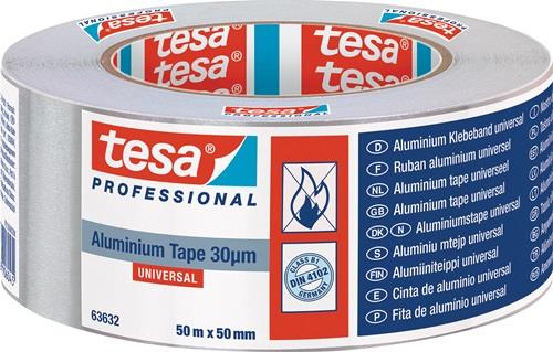 Tesa Aluminiumklebeband Universal 63632 mit Liner 50 m - 63632-00002-00