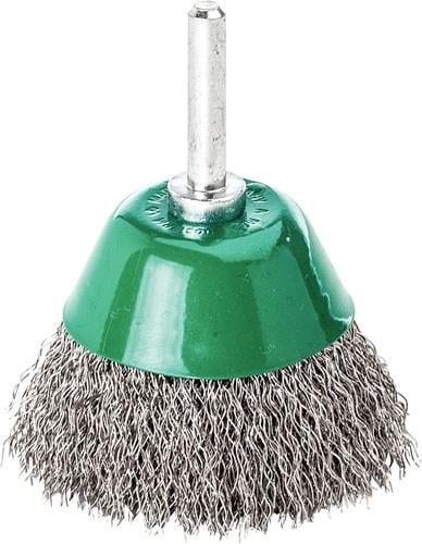 Lessmann Topfbürste Ø 50 mm Schaft 6 mm Drahtstärke 0,3 mm - 435362