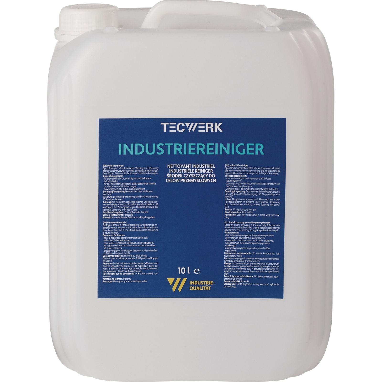 Industriereiniger 10l Konzentrat Kanister TECWERK