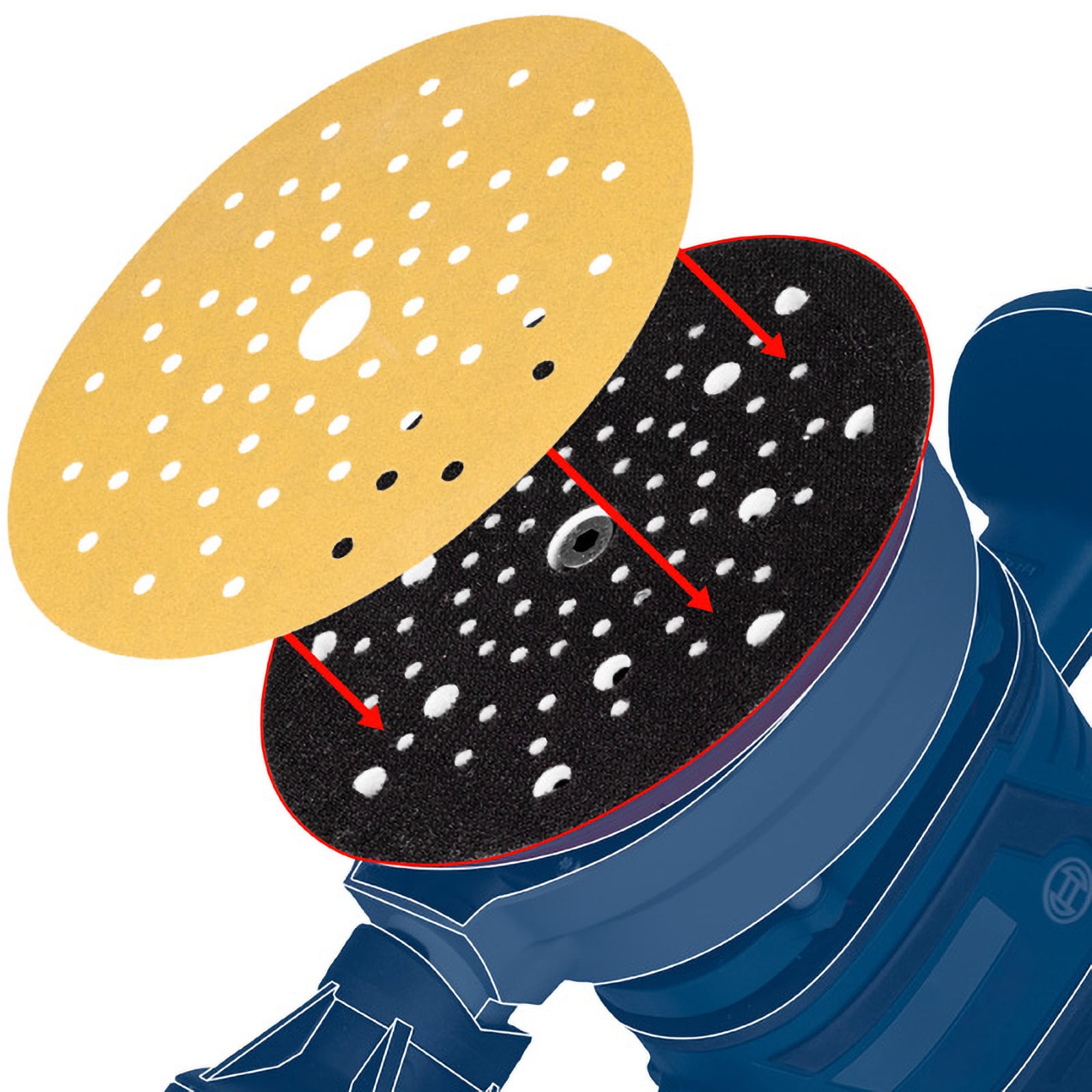 Bosch Polierschwamm 77 mm Finish 2 St - 2608623362