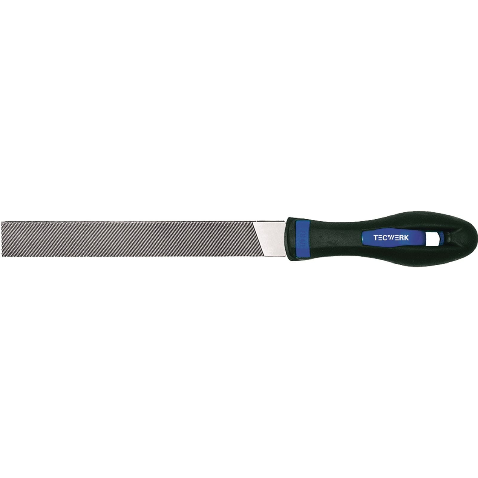 Werkstattfeile DIN 7261 L.150mm Q.16x4mm Hieb 2 Flachstumpf 2K-Ergo TECWERK