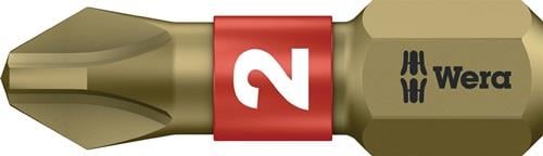 Wera Bit 851/1 BTH 1/4″ PH 2 Länge 25 mm BiTorsion extrahart - 5056412001