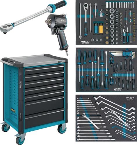 Hazet Wkz.wagen 179NX-7/137 B785xT518xH1020mm 450kg 7 Schubl.137-tlg.Stahlbl - 179NX-7/137