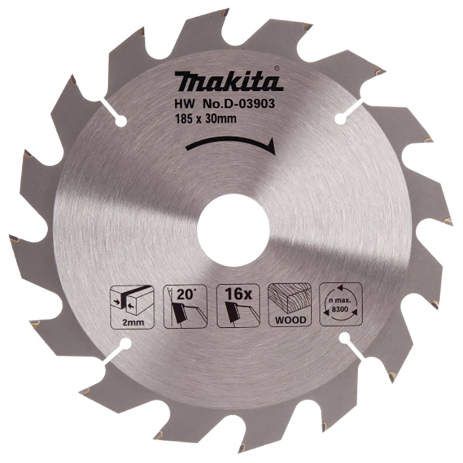 Makita Sägeblatt 185x30/16Z - D-03903