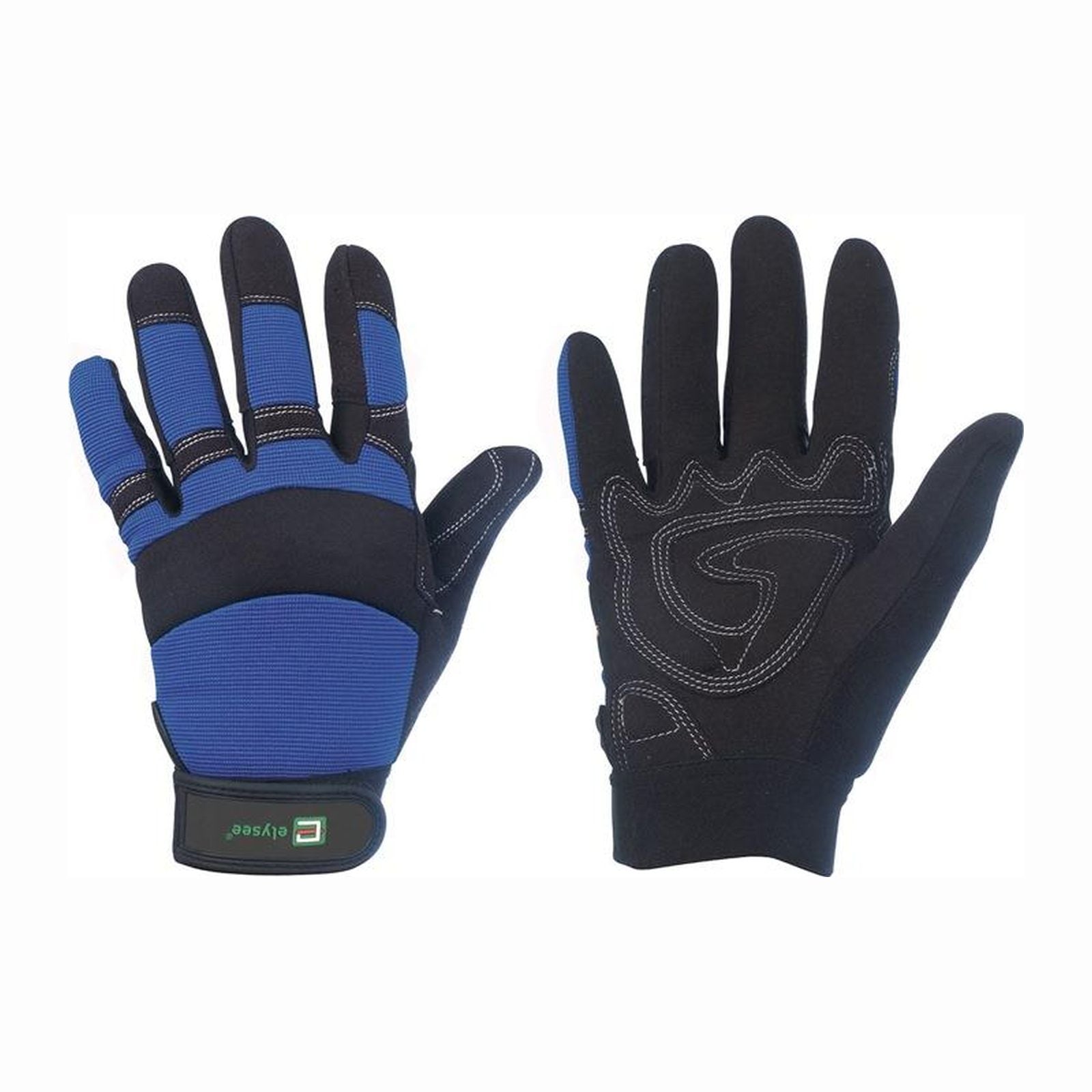 ELYSEE 1 Paar Kunstlederhandschuhe Master schwarz / blau Gr. 10 - 0870-10H