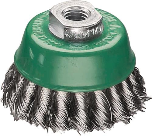 Topfbürste D.65mm M14 Drahtstärke 0,3mm VA 12500min-¹ 1 LESSMANN