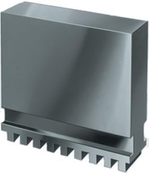 Röhm Blockbacke BL in Sonderhöhe, Größe 350+400, 4-Backensatz, ungehärtet, 16MnCr5, Hoehe 160 - 110109