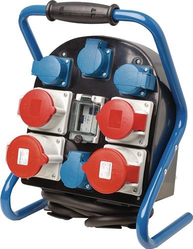 Kunststoffstandstromverteiler CEE-Stecker 400V/16 A,5-polig 5x2,5mm² WEINGÄRTNER