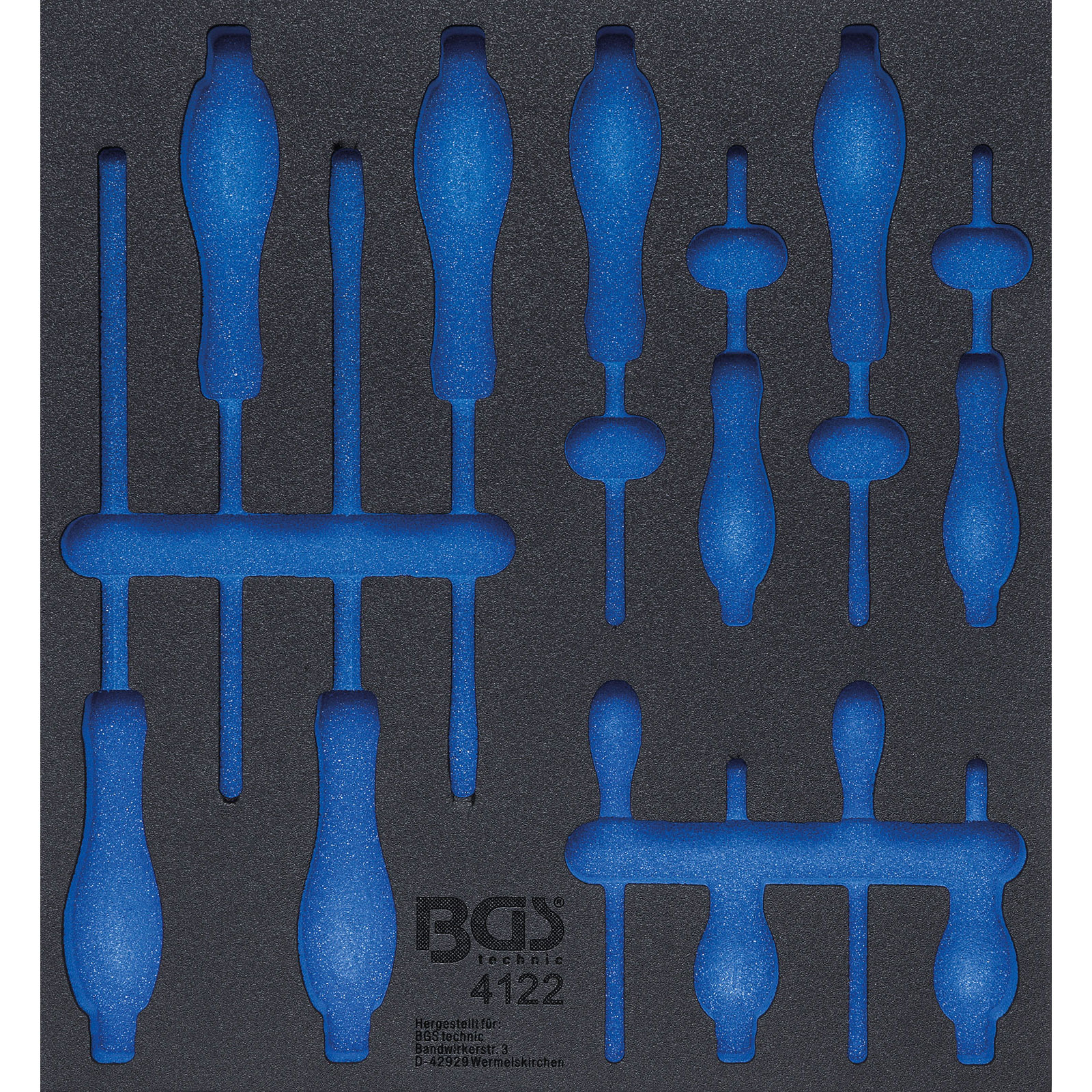 BGS Werkstattwageneinlage 2/3 leer für Art. 4122 - 4122-1